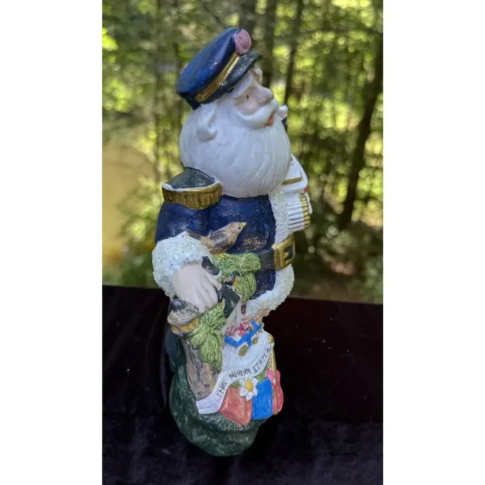 Mississippi State Santa Claus Painted Ceramic Handmade
